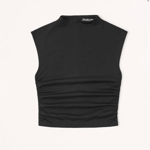 Ruched shell top, size Small, brand new with tags.